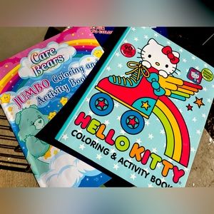 Coloring Book Bundle | Hello Kitty | Care Bears | Mickey Club House